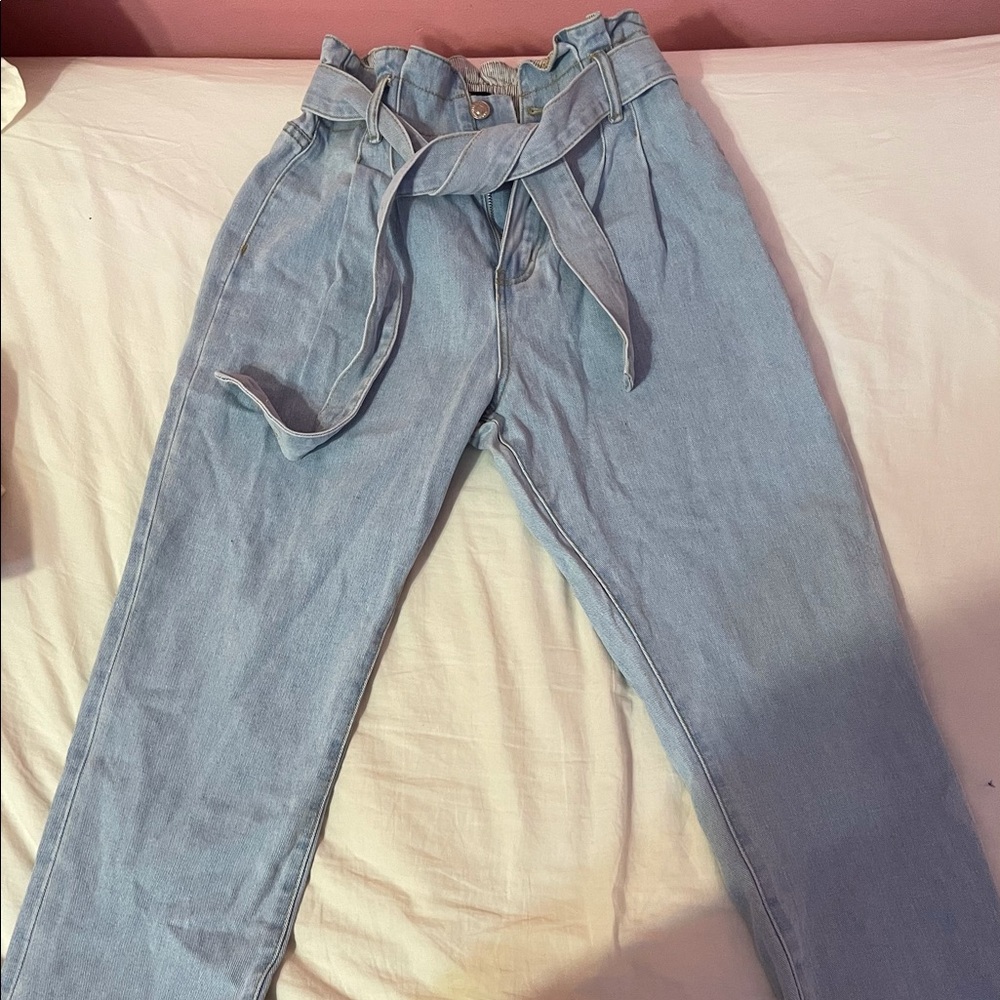 Forever 21 Paperbag mom jeans